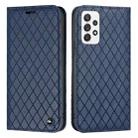 For Samsung Galaxy A52 5G/4G / A52S 5G S11 RFID Diamond Lattice Flip Leather Phone Case(Blue) - 1