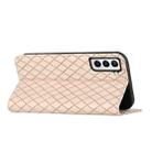 For Samsung Galaxy S21 Plus 5G S11 RFID Diamond Lattice Flip Leather Phone Case(Light Pink) - 4