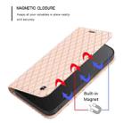 For Samsung Galaxy S21 Plus 5G S11 RFID Diamond Lattice Flip Leather Phone Case(Light Pink) - 6