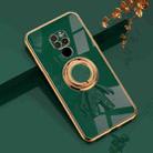 For Huawei Mate 20 6D Plating Astronaut Ring Kickstand Phone Case(Night Green) - 1