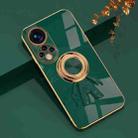 For Honor 50 6D Plating Astronaut Ring Kickstand Phone Case(Night Green) - 1