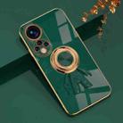 For Honor 50 Pro 6D Plating Astronaut Ring Kickstand Phone Case(Night Green) - 1