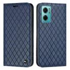 For Xiaomi Redmi 10 5G / Note 11E S11 RFID Diamond Lattice Flip Leather Phone Case(Blue) - 1