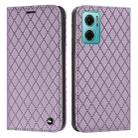 For Xiaomi Redmi 10 5G / Note 11E S11 RFID Diamond Lattice Flip Leather Phone Case(Purple) - 1