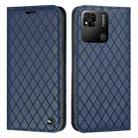 For Xiaomi Redmi 10A S11 RFID Diamond Lattice Flip Leather Phone Case(Blue) - 1