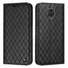 For Xiaomi Redmi Note 9 Pro / Note 9S S11 RFID Diamond Lattice Flip Leather Phone Case(Black) - 1