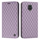 For Xiaomi Redmi Note 9 Pro / Note 9S S11 RFID Diamond Lattice Flip Leather Phone Case(Purple) - 1