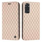 For Xiaomi Redmi Note 11 Global S11 RFID Diamond Lattice Flip Leather Phone Case(Light Pink) - 1