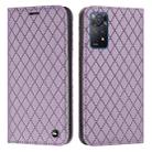 For Xiaomi Redmi Note 11 Pro Global 4G/5G S11 RFID Diamond Lattice Flip Leather Phone Case(Purple) - 1