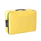 Large Capacity Multi-layers Foldable Fabric Document Storage Bag, Specification:Two Layers-Unlocked(Yellow) - 1