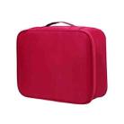 Multifunctional Thickened Large-capacity Document Storage Bag, Specification:Single Layer(Wine Red) - 1