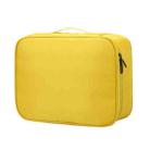 Multifunctional Thickened Large-capacity Document Storage Bag, Specification:Three Layers with Card Slot(Gold Yellow) - 1