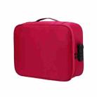 Multifunctional Thickened Large-capacity Document Storage Bag, Specification:Three Layers with Password Lock(Wine Red) - 1