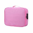 Multifunctional Thickened Large-capacity Document Storage Bag, Specification:Three Layers with Password Lock(Pink) - 1