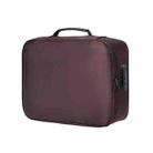 Multifunctional Thickened Large-capacity Document Storage Bag, Specification:Three Layers with Password Lock(Coffee) - 1