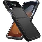 For Samsung Galaxy Z Flip4 Pioneer Armor Heavy Duty PC + TPU Phone Case(Black) - 1