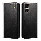 For Honor 70 Pro / 70 Pro+ Oil Wax Crazy Horse Texture Leather Phone Case(Black) - 1