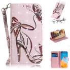 For Huawei P40 Pro 3D Painting Horizontal Flip Leather Case with Holder & Card Slot & Wallet & Lanyard(Butterfly and high heels) - 1