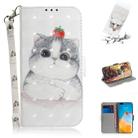 For Huawei P40 Pro 3D Painting Horizontal Flip Leather Case with Holder & Card Slot & Wallet & Lanyard(Cute cat) - 1