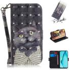 For Huawei P40 lite 3D Painting Horizontal Flip Leather Case with Holder & Card Slot & Wallet & Lanyard(Embrace the cat) - 1
