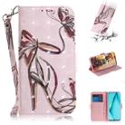 For Huawei P40 lite 3D Painting Horizontal Flip Leather Case with Holder & Card Slot & Wallet & Lanyard(Butterfly and high heels) - 1