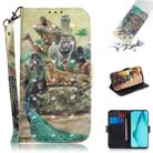 For Huawei nova 6 SE 3D Painting Horizontal Flip Leather Case with Holder & Card Slot & Wallet & Lanyard(Zoo) - 1