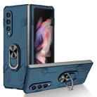 For Samsung Galaxy Z Fold4 Matte UV Shockproof Phone Case(Dark Blue) - 1