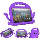 For Amazon Kindle Fire HD 7 2019 / 2017 / 2015 Octopus EVA Shockproof Tablet Case with Screen Film & Shoulder Strap(Purple) - 1