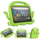 For Amazon Kindle Fire HD 8 / HD 8 Plus Octopus EVA Shockproof Tablet Case with Screen Film & Shoulder Strap(Grass Green) - 1