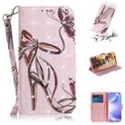 For Xiaomi Redmi K30 3D Painting Horizontal Flip Leather Case with Holder & Card Slot & Wallet & Lanyard(Butterfly and high heels) - 1