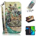 For Xiaomi Mi Note 10 3D Painting Horizontal Flip Leather Case with Holder & Card Slot & Wallet & Lanyard(Zoo) - 1