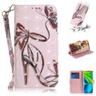 For Xiaomi Mi Note 10 3D Painting Horizontal Flip Leather Case with Holder & Card Slot & Wallet & Lanyard(Butterfly and high heels) - 1