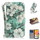 For Galaxy A01 3D Painting Horizontal Flip Leather Case with Holder & Card Slot & Wallet & Lanyard(Watercolor flowers) - 1