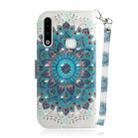 For Galaxy A70e 3D Painting Horizontal Flip Leather Case with Holder & Card Slot & Wallet & Lanyard(Peacock wreath) - 3