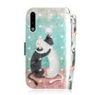 For Galaxy A70e 3D Painting Horizontal Flip Leather Case with Holder & Card Slot & Wallet & Lanyard(Black and white cat) - 3