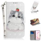 For Galaxy S10 Lite / A91 3D Painting Horizontal Flip Leather Case with Holder & Card Slot & Wallet & Lanyard(Cute cat) - 1