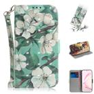 For Galaxy S10 Lite / A91 3D Painting Horizontal Flip Leather Case with Holder & Card Slot & Wallet & Lanyard(Watercolor flowers) - 1