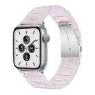 Plastic Colorful Three-Bead Watch Band For  Apple Watch Ultra 49mm / Series 8&7 45mm / SE 2&6&SE&5&4 44mm / 3&2&1 42mm(Gradient Pink) - 1