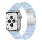 Plastic Colorful Three-Bead Watch Band For  Apple Watch Ultra 49mm&Watch Ultra 2 49mm / Series 9&8&7 45mm / SE 3&SE 2&6&SE&5&4 44mm / 3&2&1 42mm(Gradient Blue) - 1