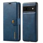 For Google Pixel 7 DG.MING Crazy Horse Texture Detachable Magnetic Leather Phone Case(Blue) - 1