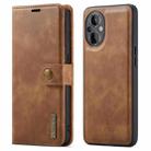 For OnePlus Nord N20 5G DG.MING Crazy Horse Texture Detachable Magnetic Leather Phone Case(Brown) - 1