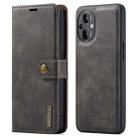 For OnePlus Nord N20 5G DG.MING Crazy Horse Texture Detachable Magnetic Leather Phone Case(Grey) - 1
