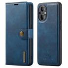 For OnePlus Nord N20 5G DG.MING Crazy Horse Texture Detachable Magnetic Leather Phone Case(Blue) - 1