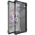 For Google Pixel 6a IMAK All-inclusive Shockproof Airbag TPU Phone Case with Screen Protector(Transparent Black) - 1