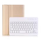 A290 For Galaxy Tab A 8.0 T290 / T295 (2019) Detachable Bluetooth Keyboard Leather Tablet Case with Stand Function(Gold) - 1