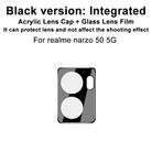 For OPPO Realme Narzo 50 5G imak Integrated Rear Camera Lens Tempered Glass Film with Lens Cap Black Version - 2