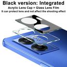 For OPPO Realme Narzo 50 5G imak Integrated Rear Camera Lens Tempered Glass Film with Lens Cap Black Version - 3