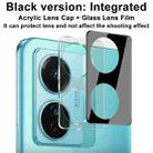 For vivo T1 Pro 5G imak Integrated Rear Camera Lens Tempered Glass Film with Lens Cap Black Version - 3