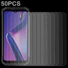 50 PCS 0.26mm 9H 2.5D Tempered Glass Film For Doogee S98 Pro / S98 - 1