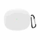 For Redmi Buds4 Pro Silicone Earphone Protective Case with Hook(White) - 1